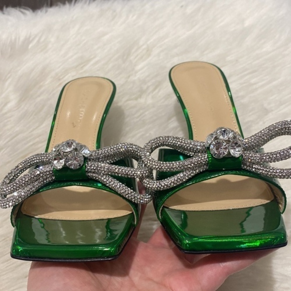 New Mach & Mach Double‎ Bow slide sandal size 36.5EU - Picture 11 of 12